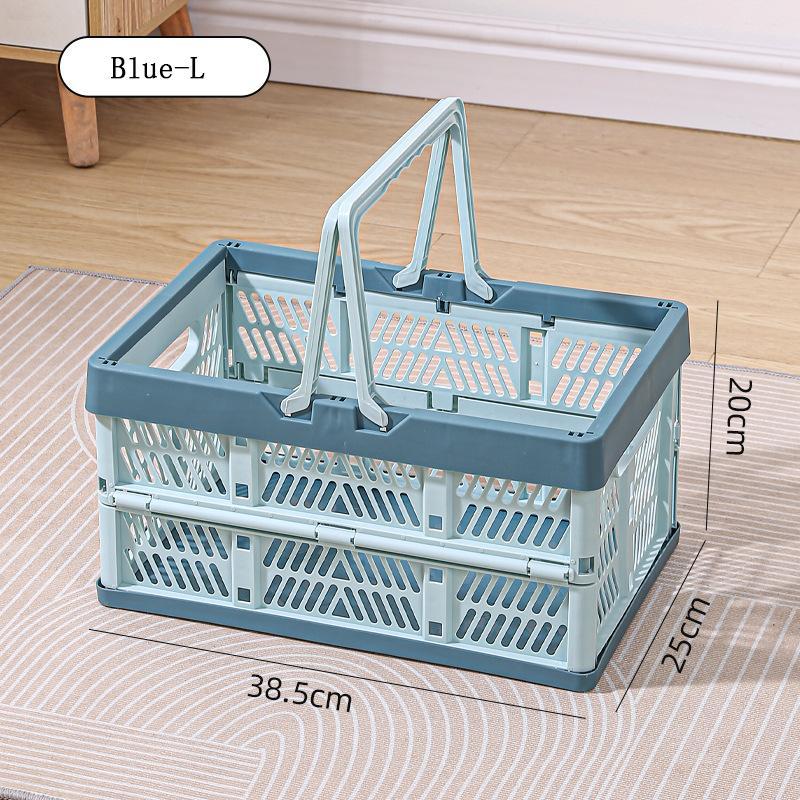 Foldable Storage Box, Outdoor Dining Basket, Portable Shopping Basket, Fruit Basket, Snack and Toy Container, Bookshelf Basket, Versatile Multi-Purpose Organizer