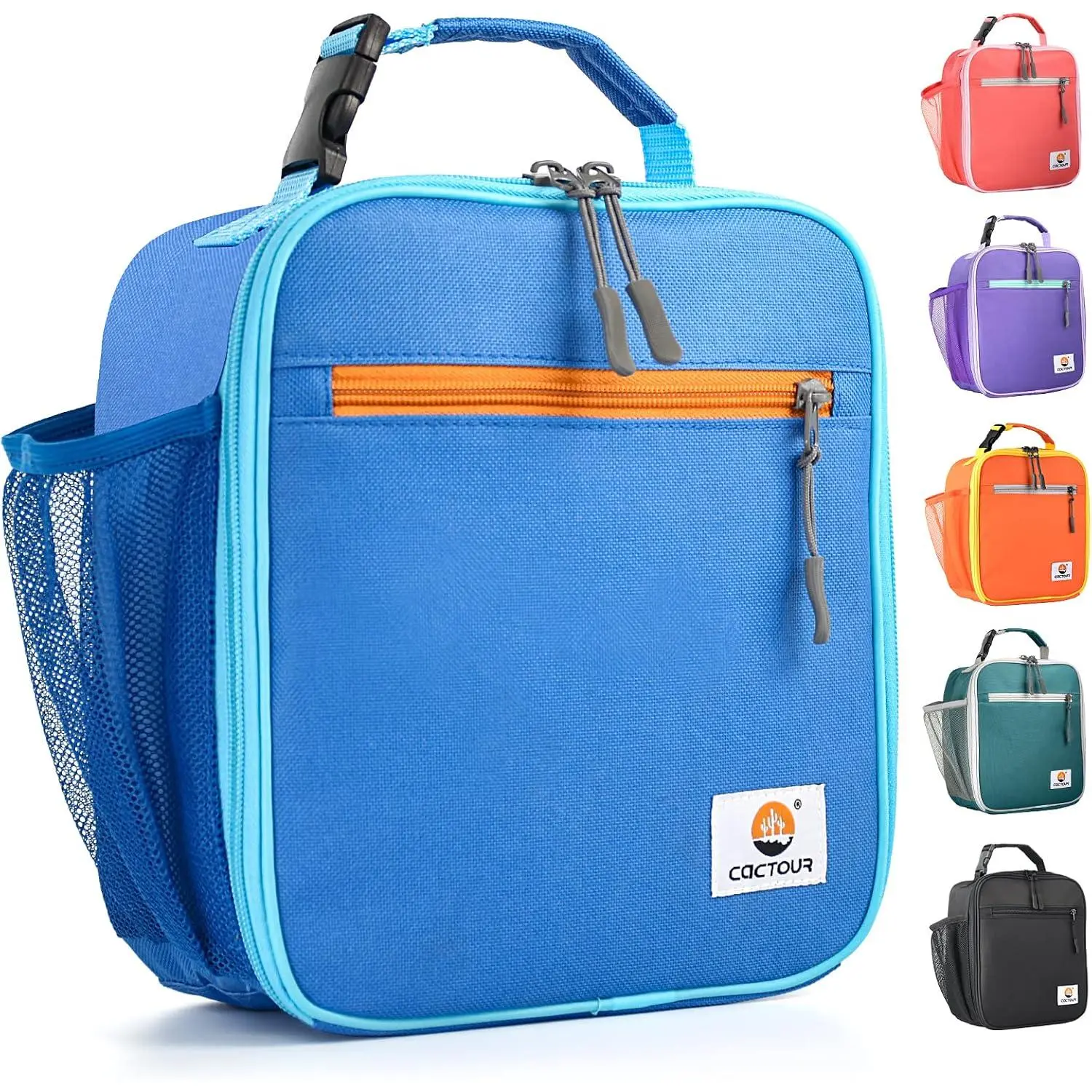 Insulated Lunch Box for Kids - Reusable Thermal Cooler Bag for School, Work, or Picnic, Soft Mini Lunch Tote for Boys and Girls, Blue