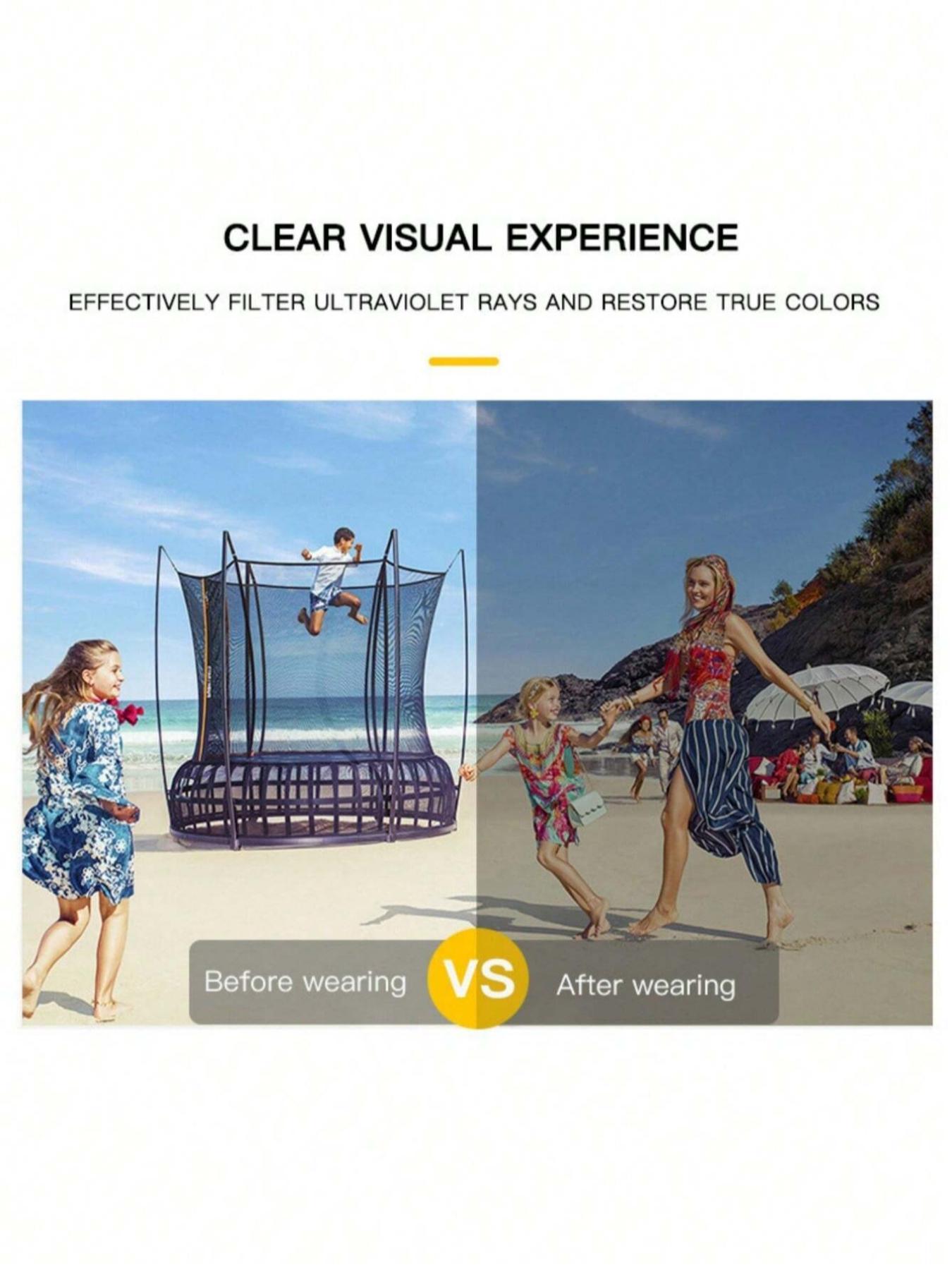 Unisex Vintage Rectangle Frame Glasses, Trendy Casual Glasses for Everyday Use, Fashion Accessories for Outdoor Activities