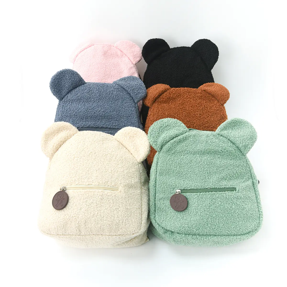 New Fuzzy Plush Bear Ear Backpack, Cute Cartoon Casual Shoulder Bag, Fashion Daypack for Kids & Girls, Daily Use Bags, Casual Fits