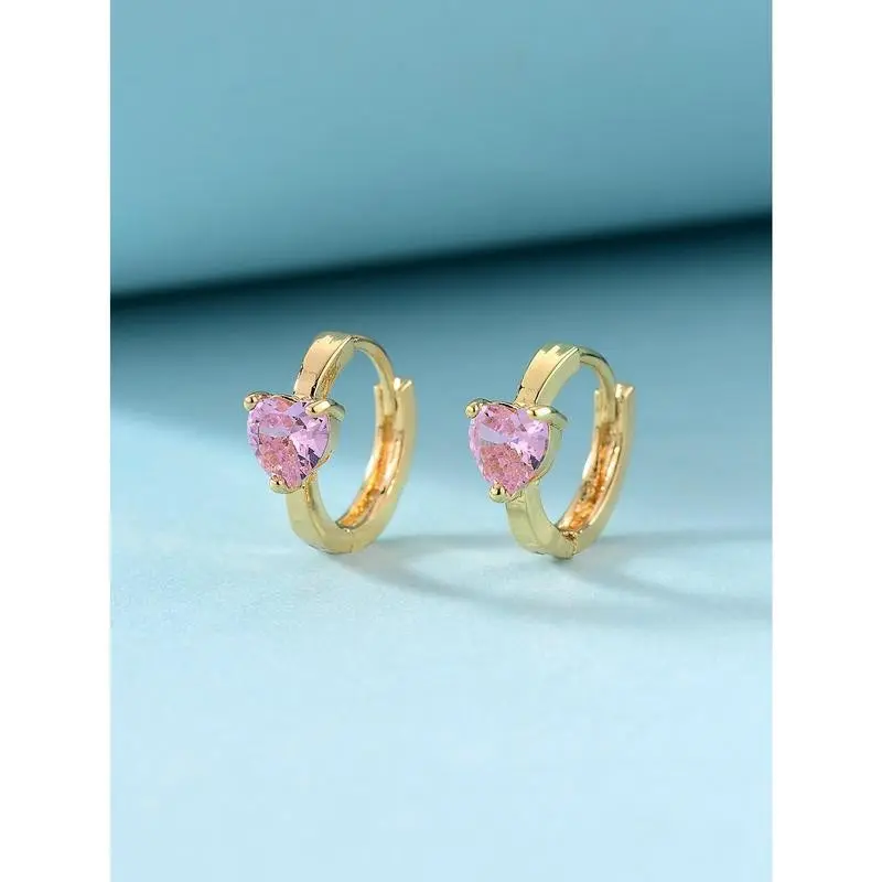 Heart Decor Stud Earrings Valentines,Mom,Mother,Mother's Day,Gift
