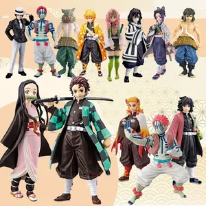 High-quality sitting figurines of anime characters, stylish ornaments for car and desk, trendy collectible dolls
