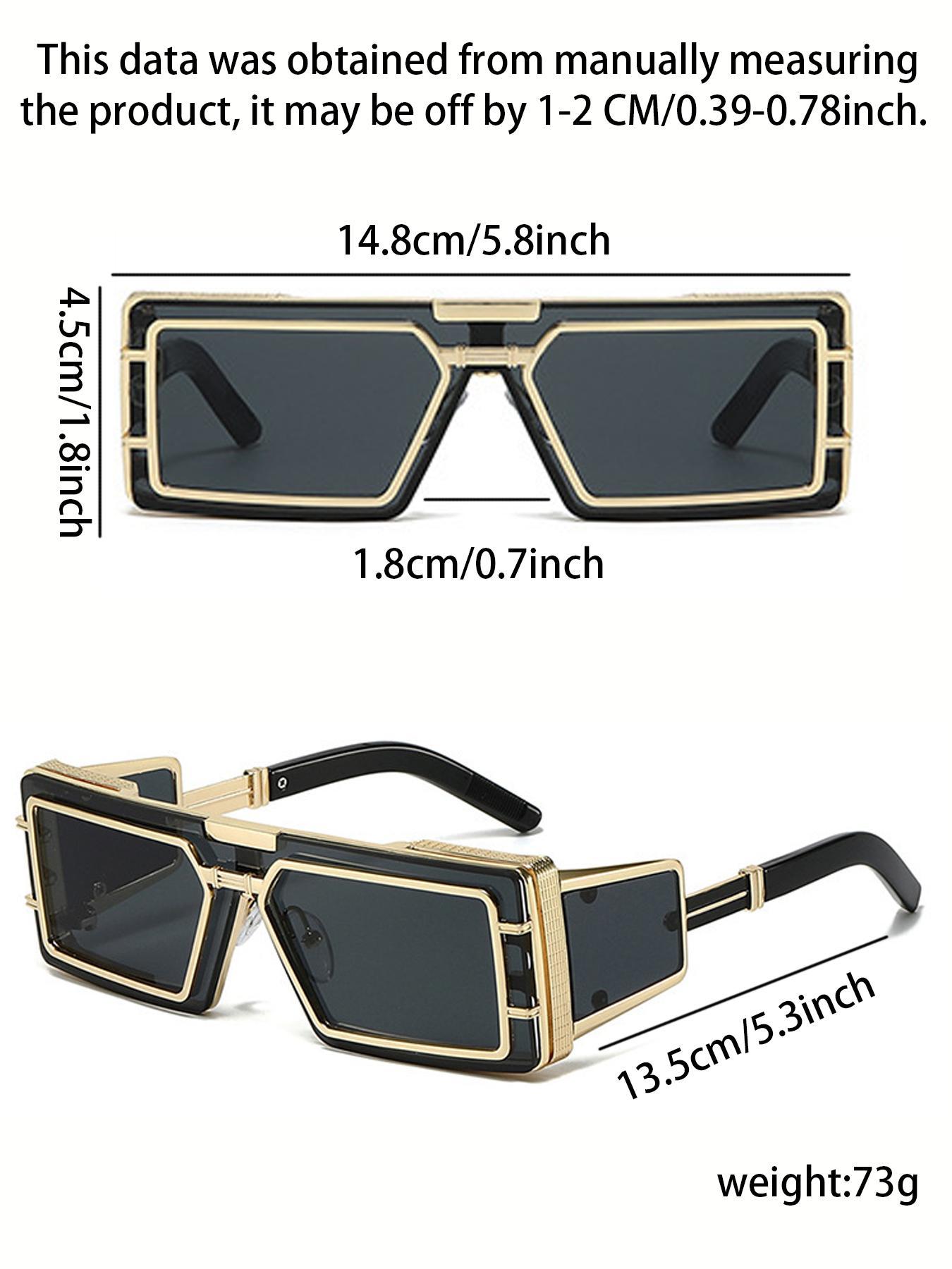 Unisex Vintage Metal Frame Sunglasses, Trendy Casual Sunglasses for Outdoor Sports, Fashion Accessories for Everyday Use and Outdoor Activities