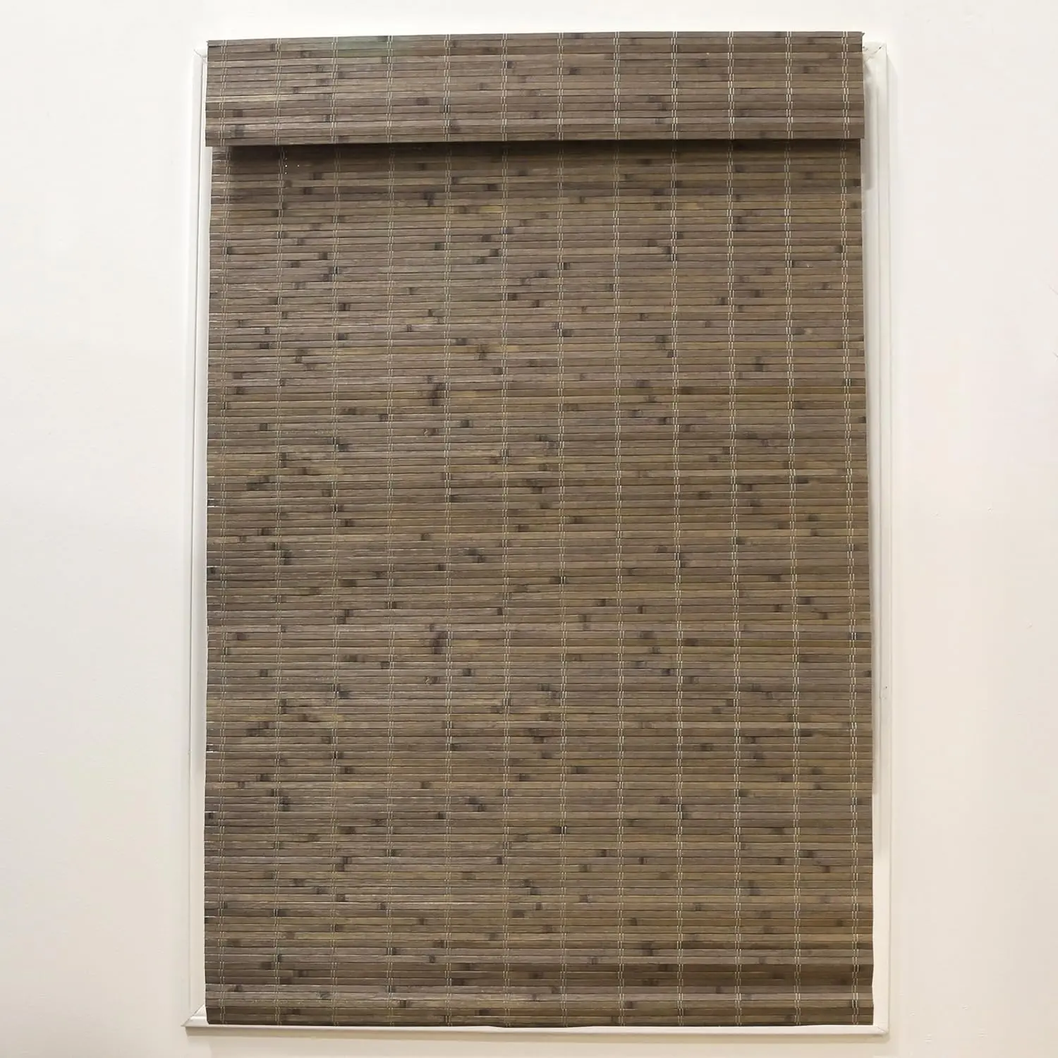 Bamboo Shades for Windows - Flatstick Bamboo Blinds for Semi-Private Light - Easy to Lift & Fold Up Window Shades - Driftwood - 34 in.W x 64 in.L - (2216610E)