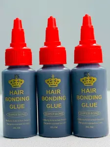 3-Pack Hair Extension Glue, Strong Waterproof Sweat-Resistant Adhesive, Secure Hairpiece Holder, Essential for Wigs and Extensions