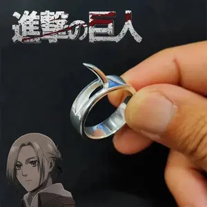 Anime Attack on Titan Customization Annie Leonhart Cosplay Ring Ani Reonhato Unisex  Rings Jewelry Party  Accessories Gifts