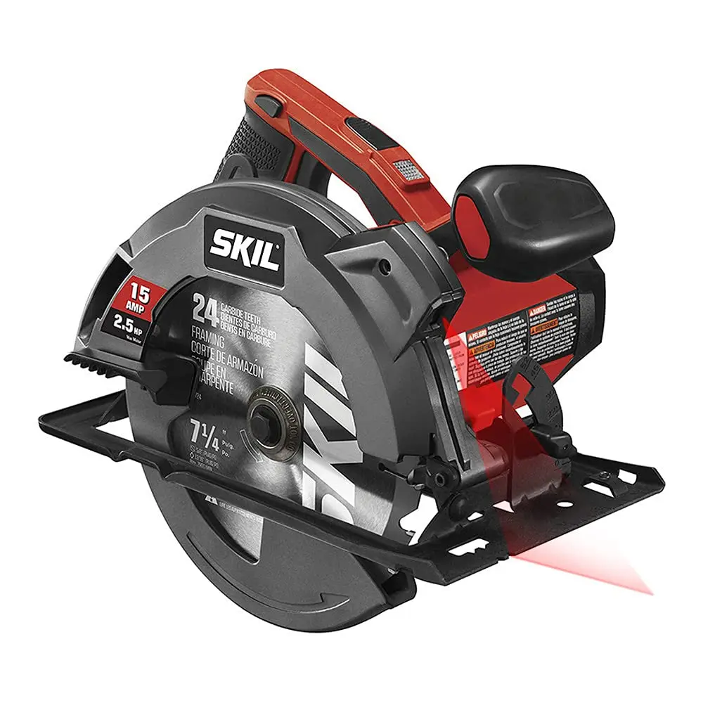 SKIL 15 Amp 7-1/4 Inch Saw with Single Beam Guide - 5280-01