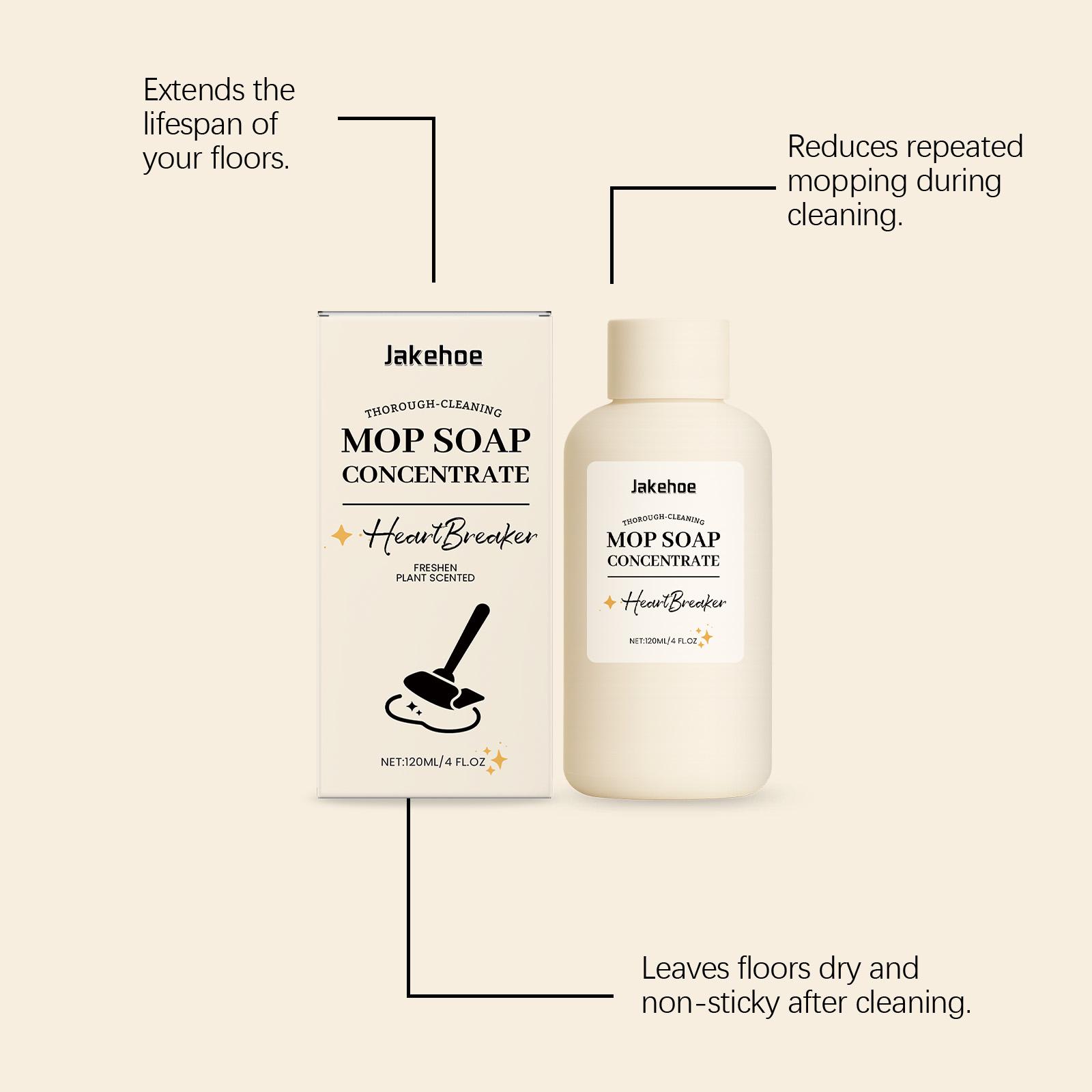 Jakehoe Household Floor Cleaner Gentle Stain Removal Fresh Scent Tile Wood Floor Brightening Special Mopping Solution