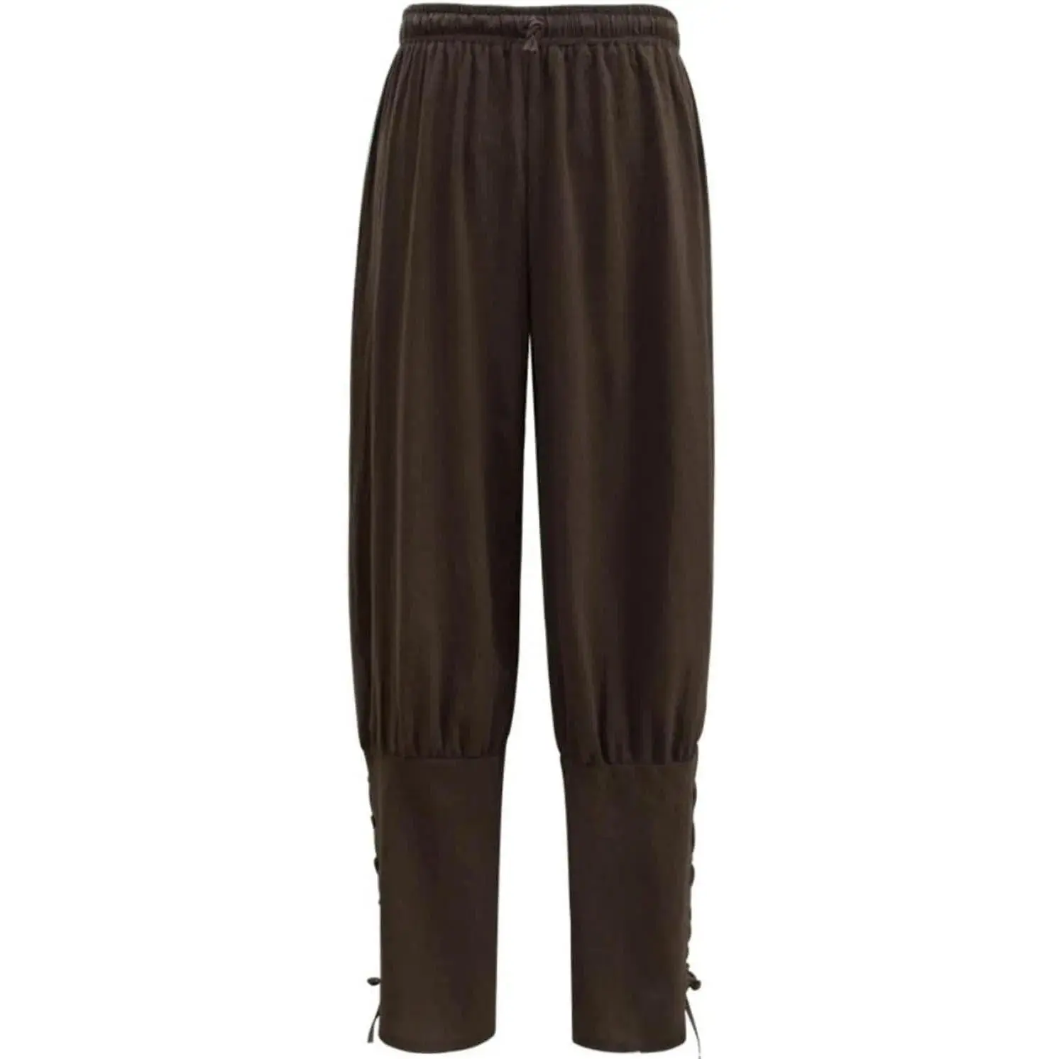 Viking Cosplay Pants with Banded Ankle, Full Length Design for Unisex Adult Pirate or Renaissance Costumes, Long Pants, Cosplay Wear, Polyester Mix, Acrylic, Pirate Look, Renaissance Cut, Unisex Fit, Medieval Viking, Nylon, Menswear, Elastic Waist