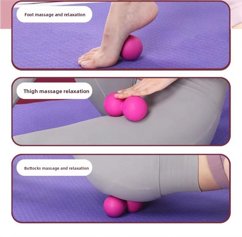 Hockey rehabilitation ball fascia ball massage ball peanut ball massage ball yoga ball portable fascia ball yoga supplies