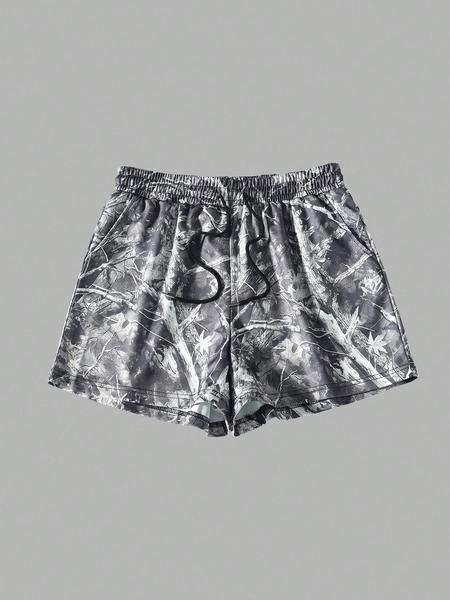 Women's Plain & Camo Print Shorts, Casual Comfy Breathable Shorts for Summer, Ladies Bottoms for Daily Wear