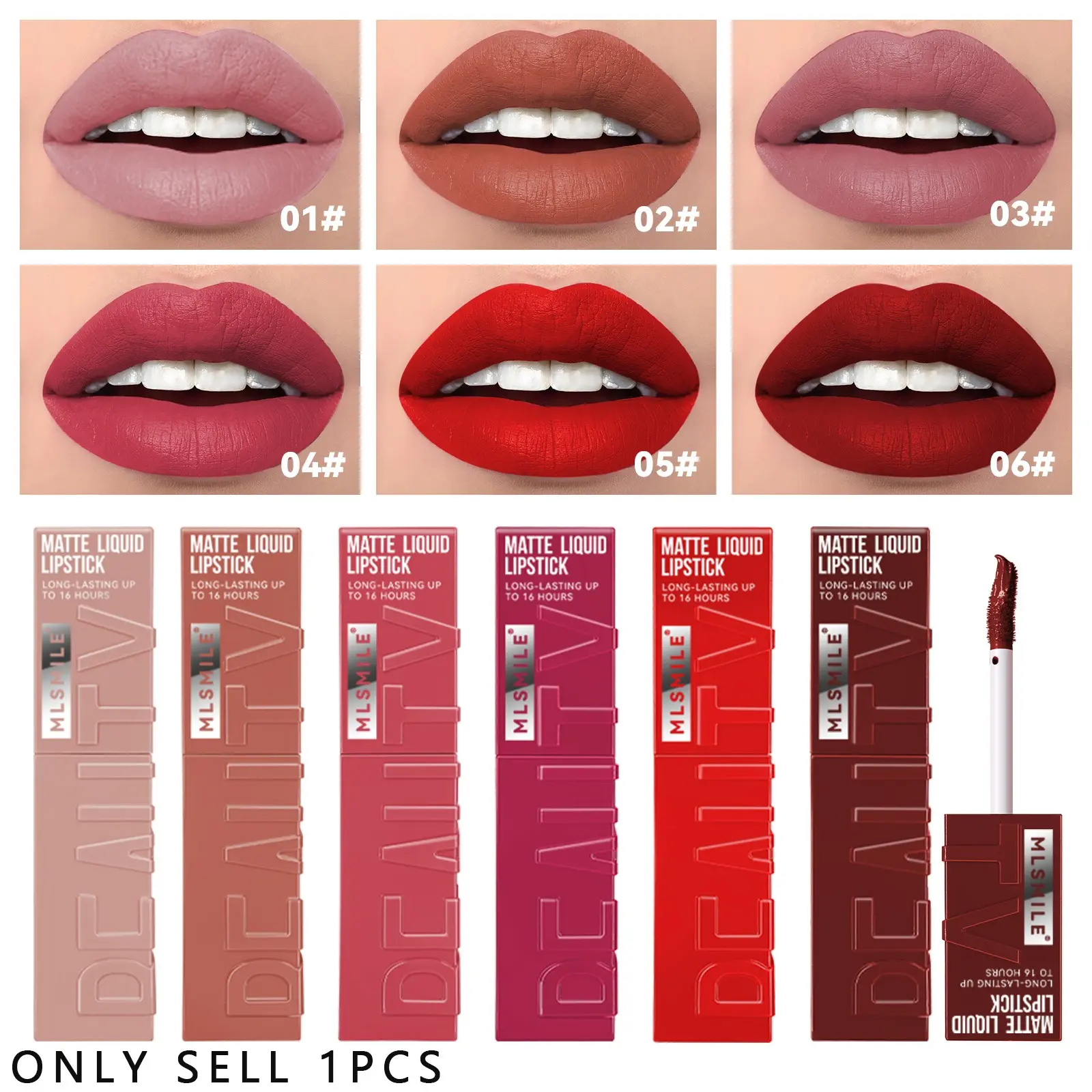 Velvet Longlasting Matte Lip Tint, Fast Drying Non-Sticky Formula, Rich Pigment Full Coverage, Multiple Neutral & Bold Tones, Portable Tube For Daily Touch Up, Create Atmospheric Makeup