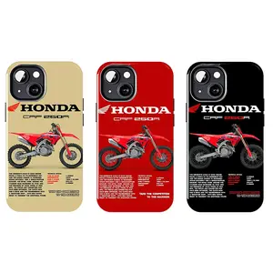 Beige Tech Spec Sheet Honda CRF250R Phone Case Suitable for iPhone 17-11 Pro Max/Plus and  Samsung Galaxy S23-25