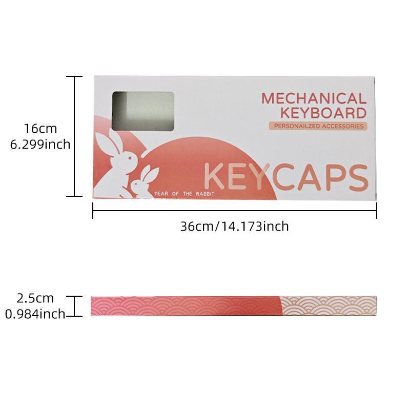 Mixed Color Keycap, PBT Material Keycap, Round Keycaps, Keyboard Keycap for 6.25U Space 61 68 75 87 98 100 104 108 Keyboard, Computer Accessories, Gaming Room Accessories, Boyfriend Gift #TOP PICKS