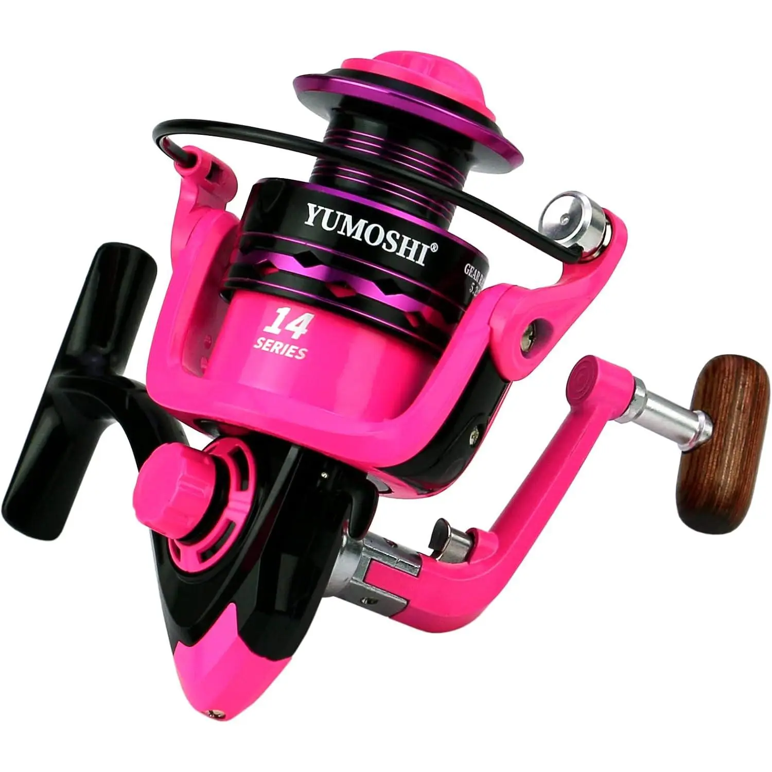 Fishing Spinning Reel Gear Ratio 5.2:1 Lightweight Left/Right Hand Interchangeable Ultra Smooth  2000, 3000, 4000, 5000, 6000, 7000 Series
