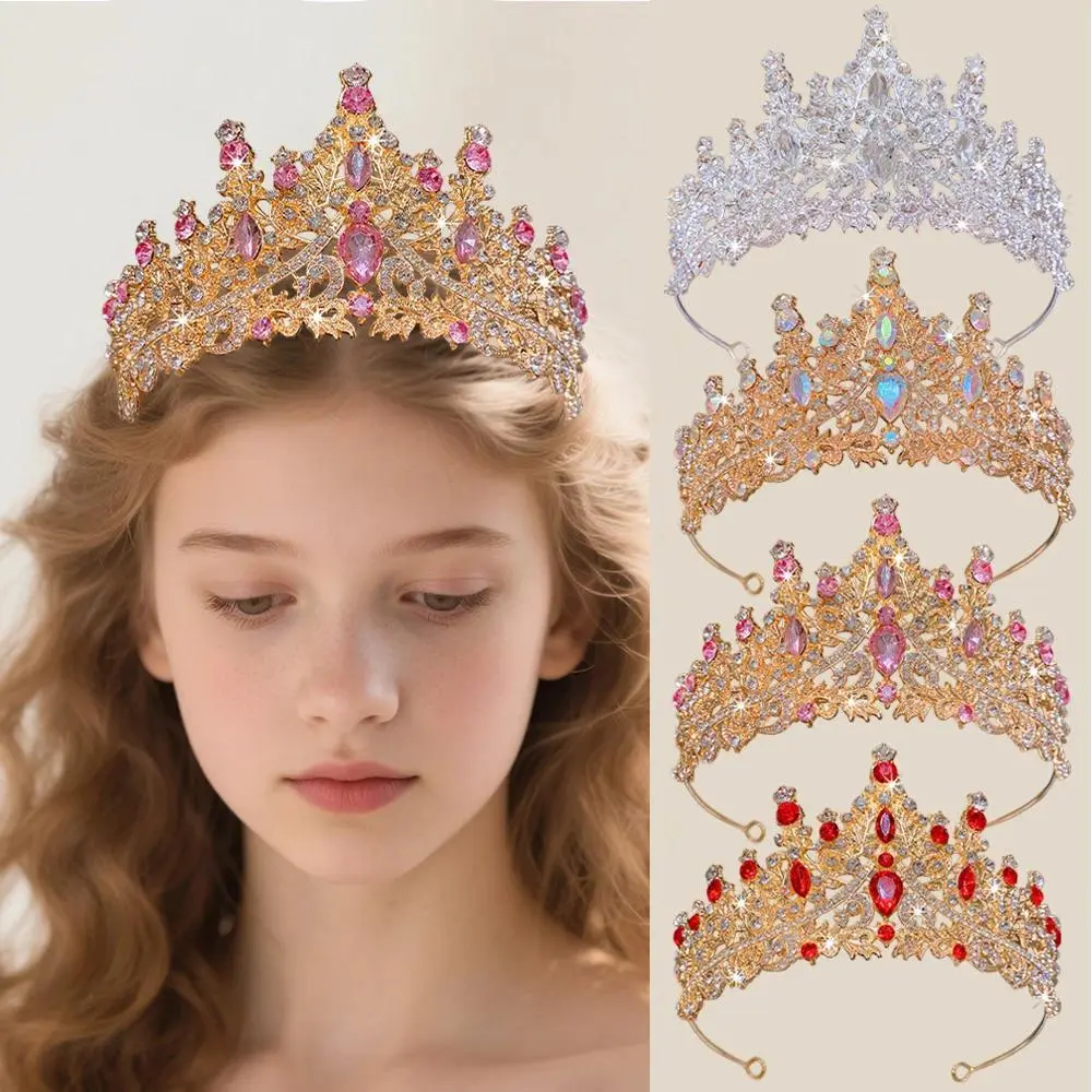 1 Multi-Colored Luxury Wedding Crown Suitable for Birthday Parties, Fashionable Bridal Crown, Cute Crown for Girls, the Perfect Birthday Gift for Women