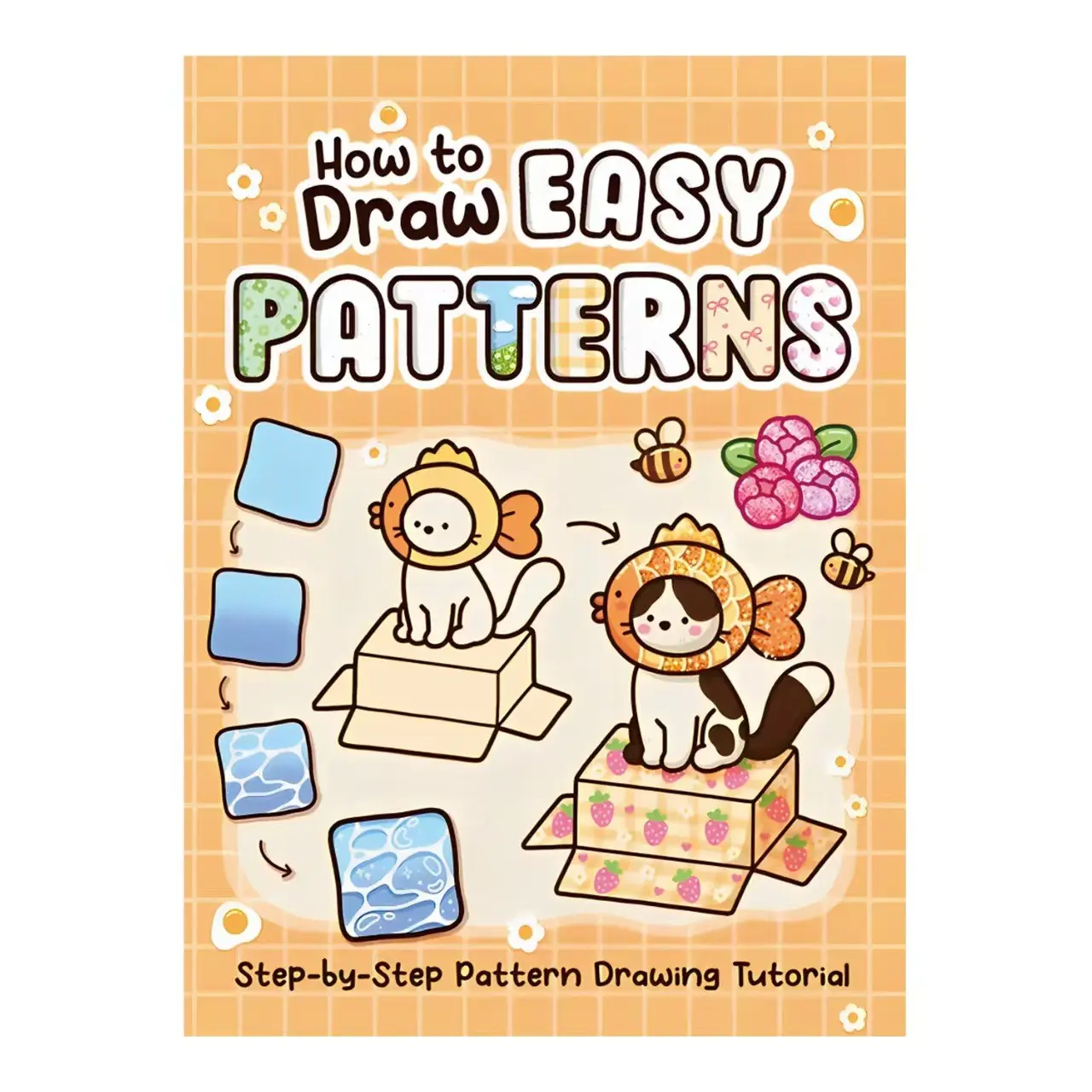 New Arrival How to Draw Easy Patterns Book, Learn Simple Drawing Techniques, Beginner Friendly Art Guide, Perfect for Kids and Adults