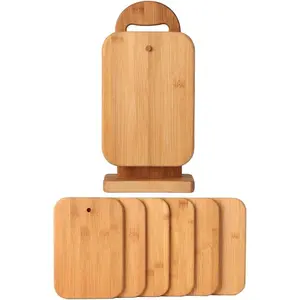 Board Set for Kitchen,Small  Boards with Holder,Serving Boards for Sandwich Cheese Meal Breakfast