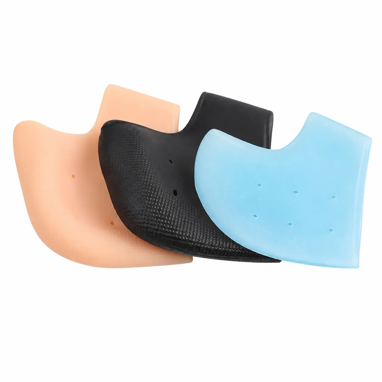 Two-Piece Unisex Silicone Gel Socks for Dry, Cracked Heels – Soft Foot Protection Covers with Targeted Rear Heel Support, Moisture-Retaining Design, and Gentle Whitening Effect – One Size Fits Most Adults