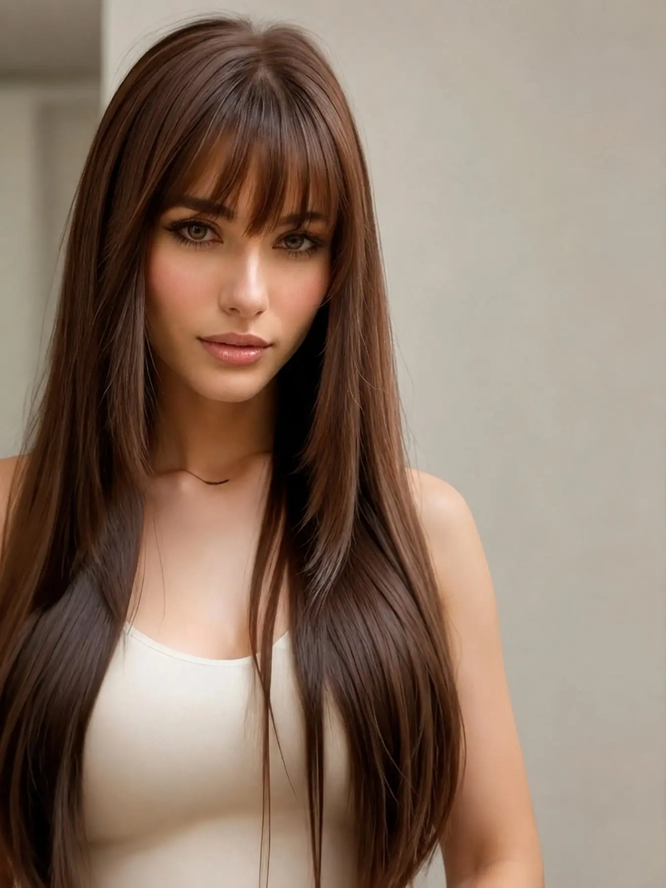 Clip-On Synthetic Bangs & Sideburns, Natural Invisible Seamless Air Bangs, Lightweight Daily Hair Piece for Women, 1pc Hair Extension, Synthetic Clip Hairpiece