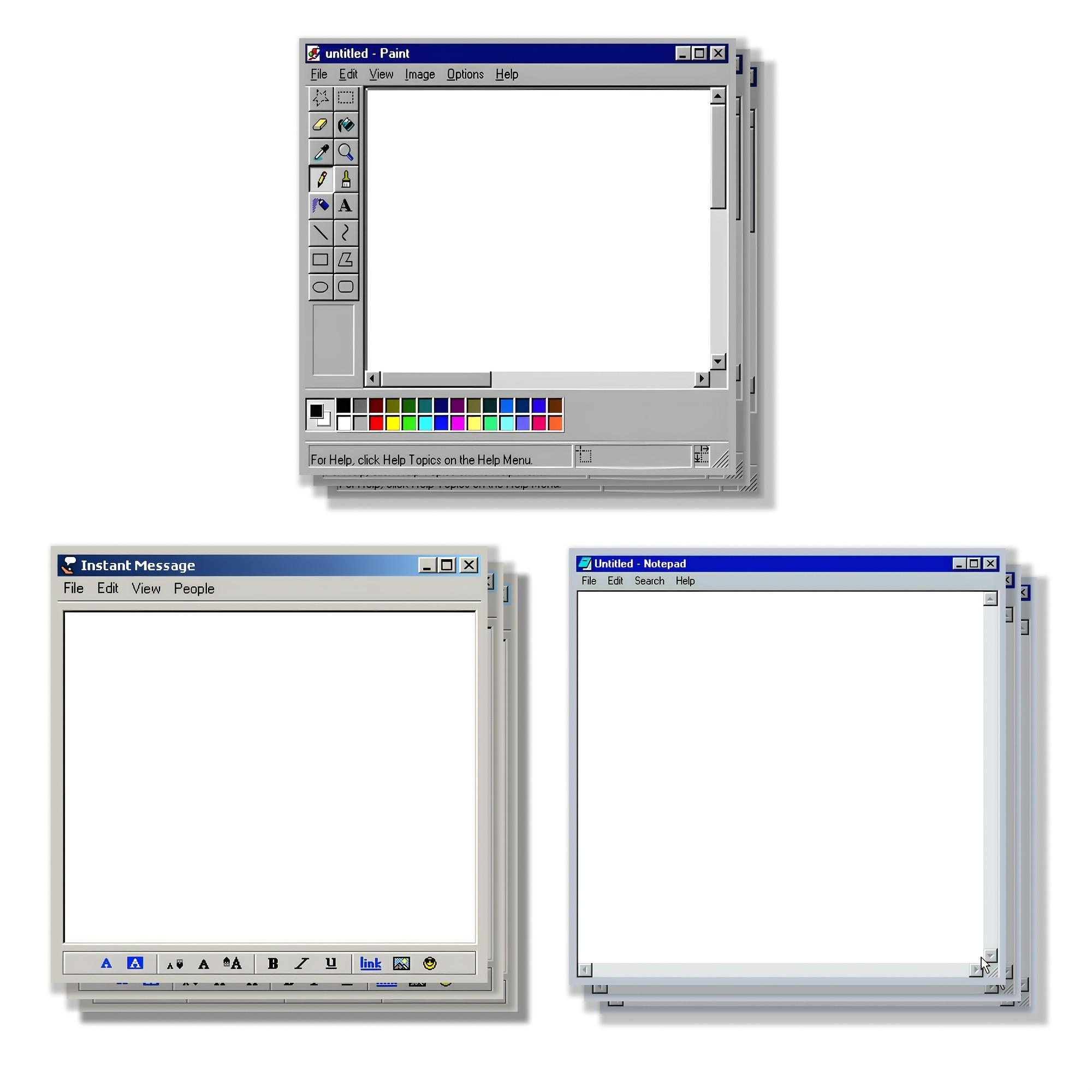 Retro Computer Pattern Sticky Note, 3 Counts/pack 3x3 Inch Creative Office Sticky Note, School Notepad for Students and Teachers, Office Supplies