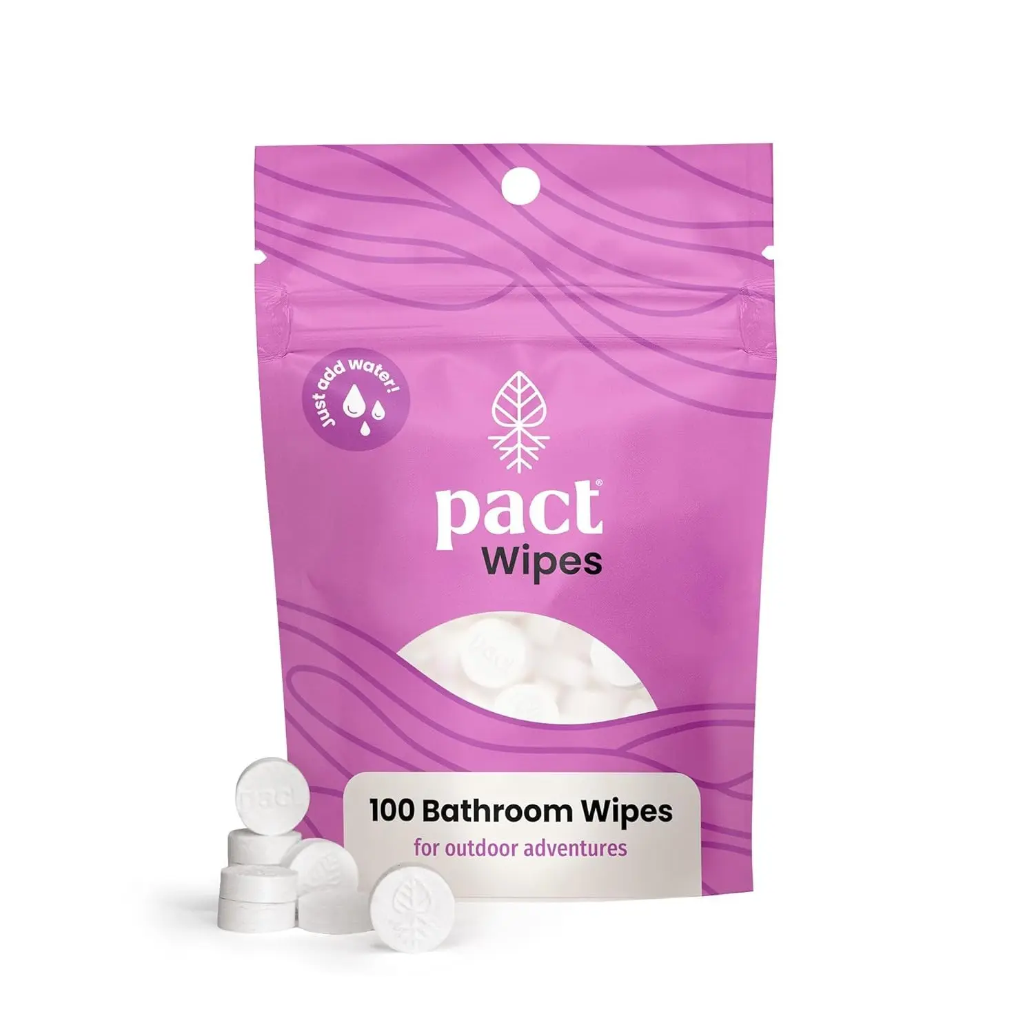 Compressed Toilet Wipes for Camping & Backpacking - Portable Bathroom Wipes, Quick Dissolving, Compact & Biodegradable, Fresh Hygiene on the GoGift