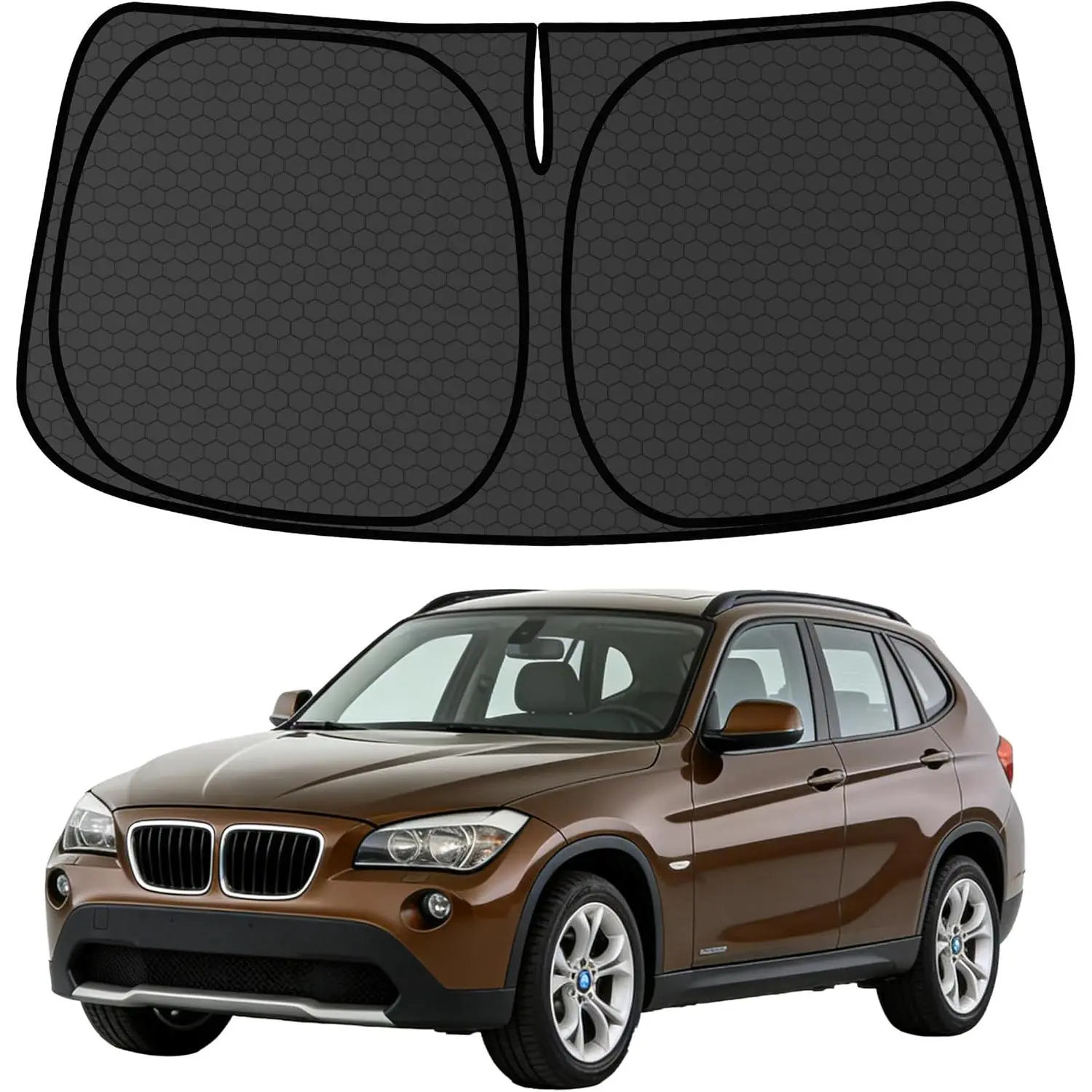 X1 E84 Customized Windshield Sun Shade for 2011 2012 2013 2014 2015 X1 E84 Front Window Sunshade Visor Protector Foldable Blocks UV Rays Keep Car Cooler Accessories