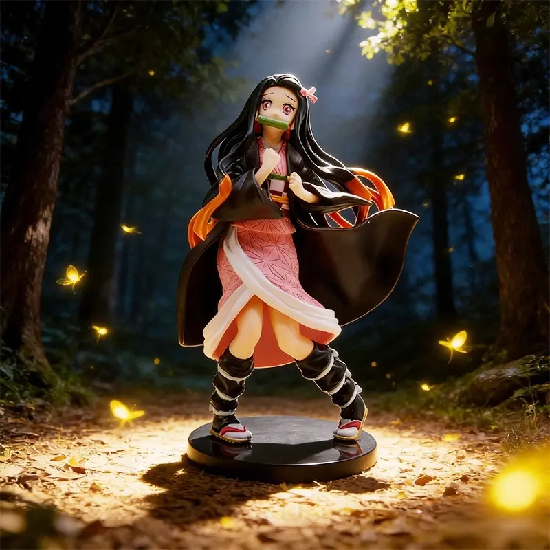 Demon Slayer Anime Figures, Tanjiro Kamado, Inosuke Hashibira, Giyu Tomioka, Butterfly Shinobu, Zenitsu Agatsuma, Model Display Gift