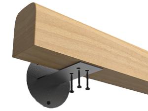 3FT Wooden Handrails,Hand Railings for Stairs Indoor Wall Wood Handrails,Non-Slip Sturdy Staircase Handrail Safety Grab Bar Rod Complete Kit for Home,Lofts,Guardrail