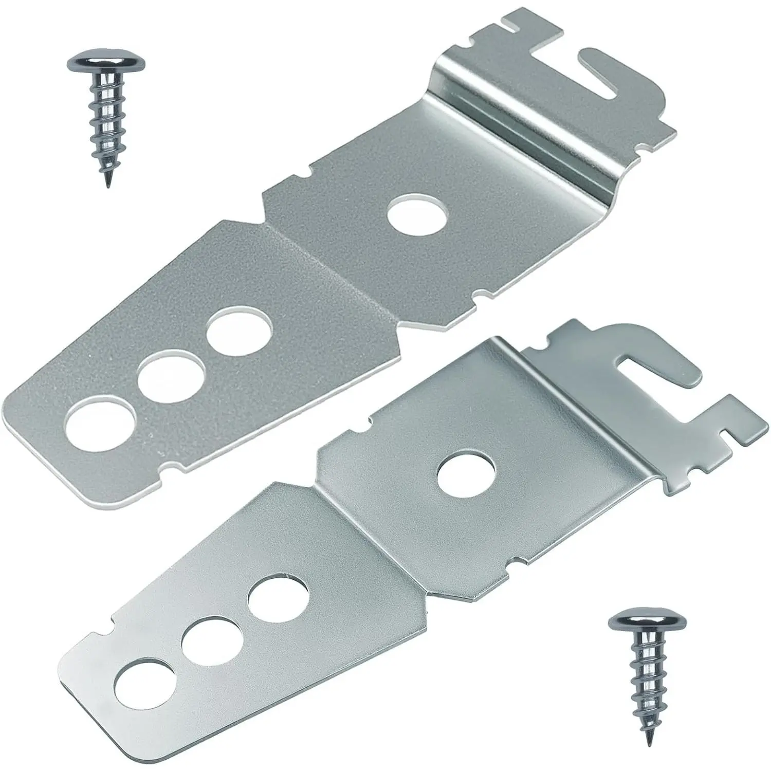 Universal Undercounter Dishwasher Mounting Brackets (8269145) 2-Pack, Dishwasher Parts, Includes Screws, Multiple Packs Replacement Accessories