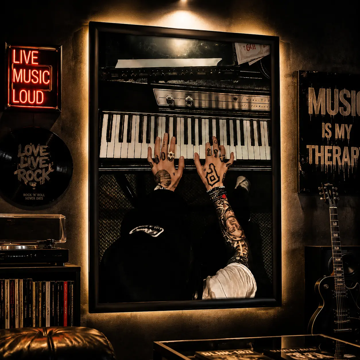 Mac Miller Piano Hands Poster, Aesthetic Music Wall Art, Vintage Rap Print, Piano Art Decor, Canvas Wall Art Print, Room Decor Gift, Hip Hop Artwork, Music Lover Room Decor, Retro Album Style Poster