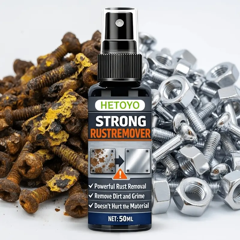 Derusting spray powerful heavy metal rust remover, powerful fast rust remover, can remove rust dirt and dirt, no damage to tools, cars, bicycles, grills, Rust Remover For Metal