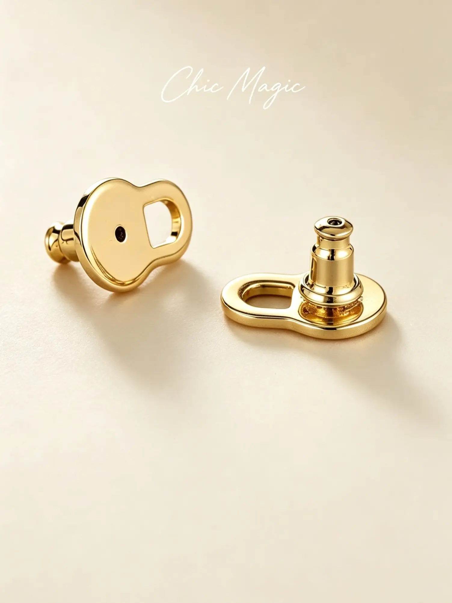 Gold Plated Lobe Lifters for Heavy Earrings for Women, Comfortable Backing for Heavy Earrings, Secure Clip-On Attachment, Ideal for Piercings & Stretch Jewelry