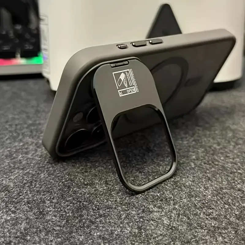 Phone Case - Luxury Multi-Dimensional Foldable Invisible Bracket Magnetic Phone Case, Suitable for Iphone 17 16 15 14 13 12 11 Plus Pro Max 17 Air