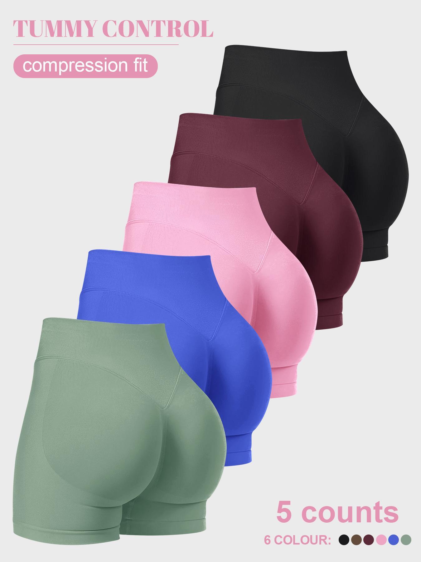 Women's Solid Color High Waist Shapewear Shorts, Tummy Control Butt Lifting Seamless Shaper, High Waisted Shapers, Ladies Shapewear Bottoms for All Seasons