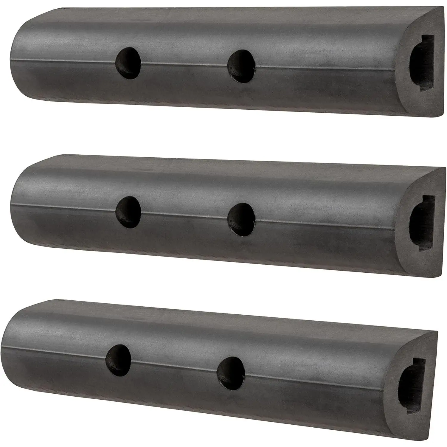 2090615-3 10-Inch Universal Rubber Bumper Guard Protector Strips Loading Dock Rear Fender Pad Bump Stop, 3-Pack