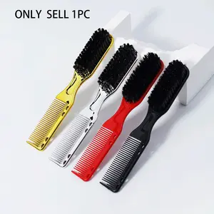 Multifunctional Men's Beard Grooming Brush, Ideal for Hair and Beards, Portable Design for Easy Travel, Essential Grooming Tool