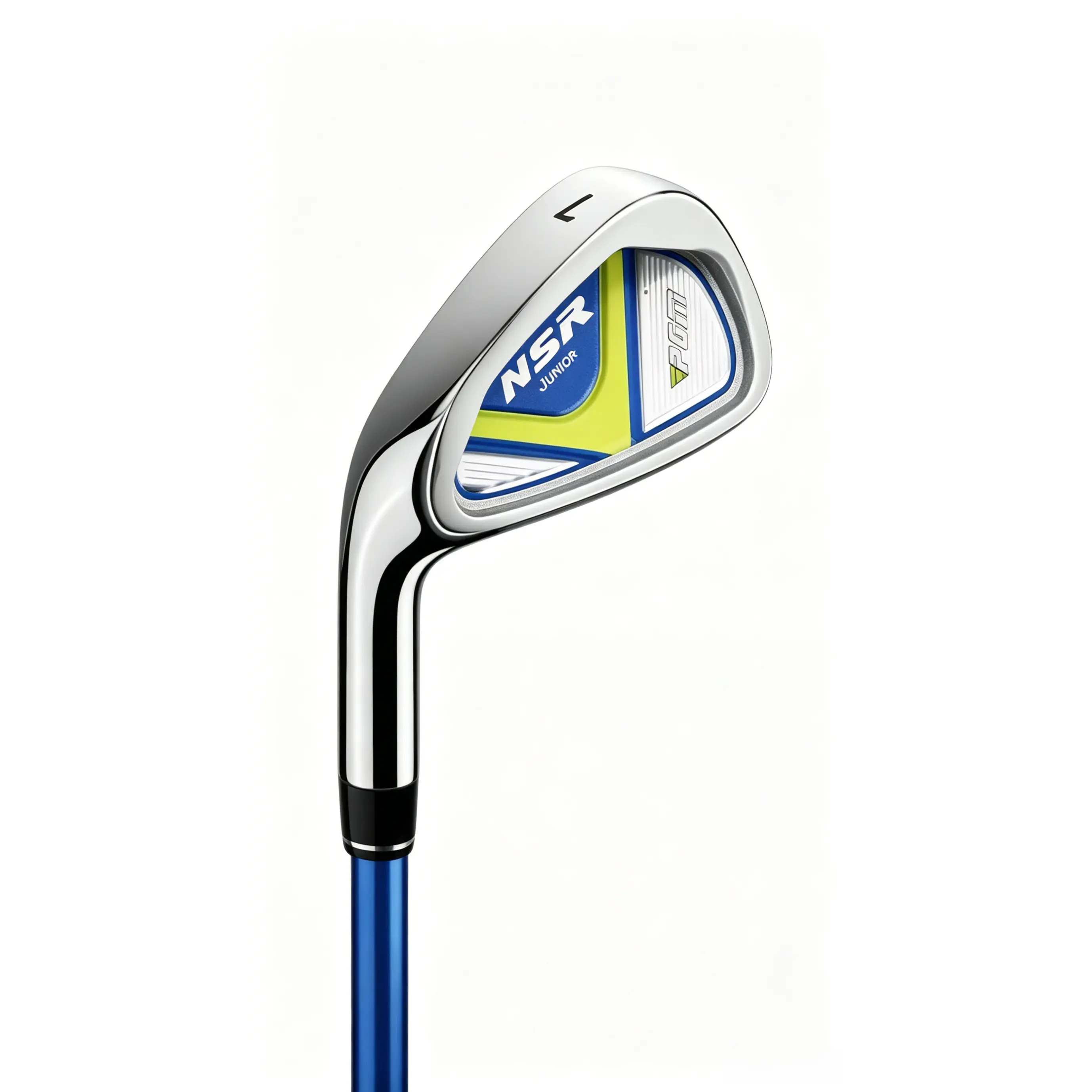 MEN'S RIGHT HANDED GOLF IRON Blue Carbon Shaft Mirror Polish Cavity Back High Forgiveness Easy Launch Beginner Practice Training Club