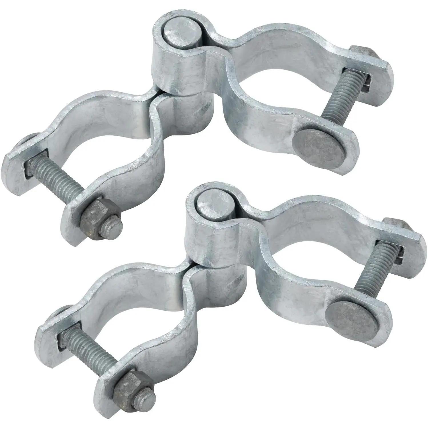 VIVIDA 1-3/8" Chain Link Fence Gate Hinge Hardware Kit, Galvanized Steel, Includes 2 Sets of Male & Female Gate Hinges