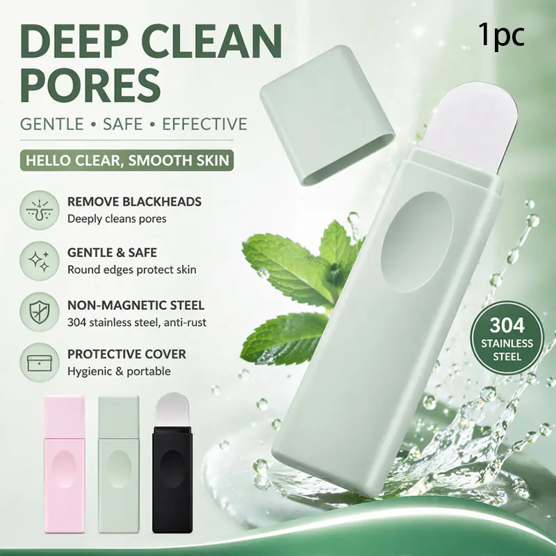 Blackhead Remover Tool 1pc Silicone Pore Cleaner Scraper Deep Cleansing Pores For Face Men Women Blackhead Acne Exfoliating Removal