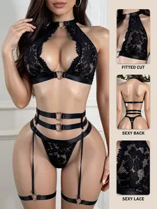Women's Sexy Backless Lingerie with Heart-Shaped Button, Unique Half-Transparent Design, Fitted Cut, All Seasons Sleeveless, Valentine's Gift boyfriend gifts clean girl style baddie