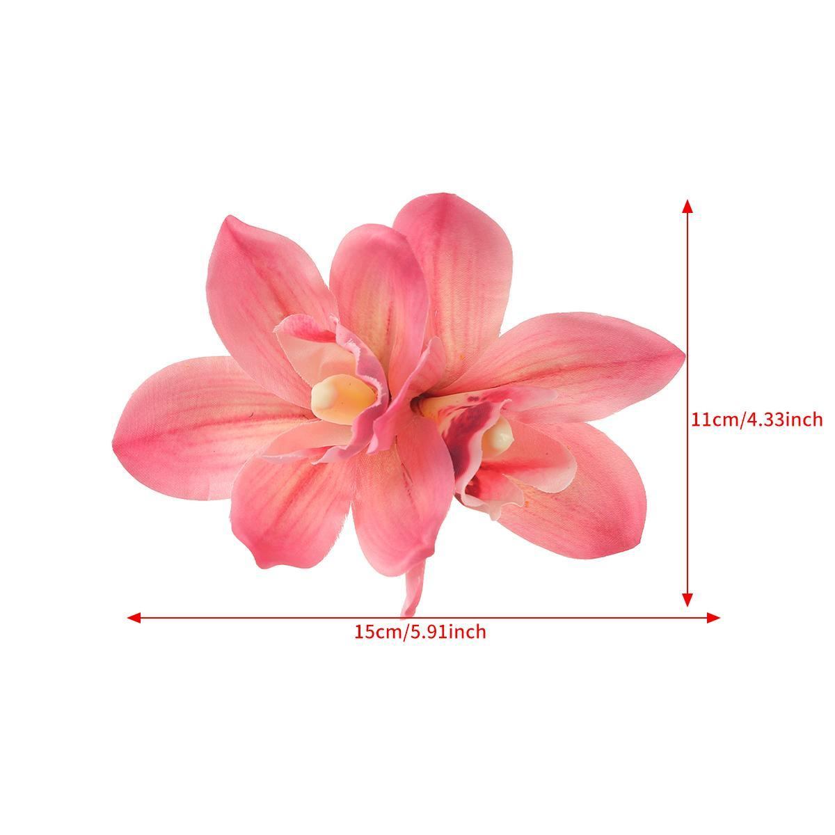 AWAYTR Orchid Flower Large Hair Clip Barrettes Boho Hawaiian Accessories for Women Girls Tropical Floral Bridal Beach Wedding Hairpin Hair Accessories 3Pcs/Set AWAYTR Orchid Flower Large Hair Clip Barrettes Boho Hawaiian Accessories for Women Girls Tropical Floral Bridal Beach Wedding Hairpin Hair Accessories 3Pcs/Set