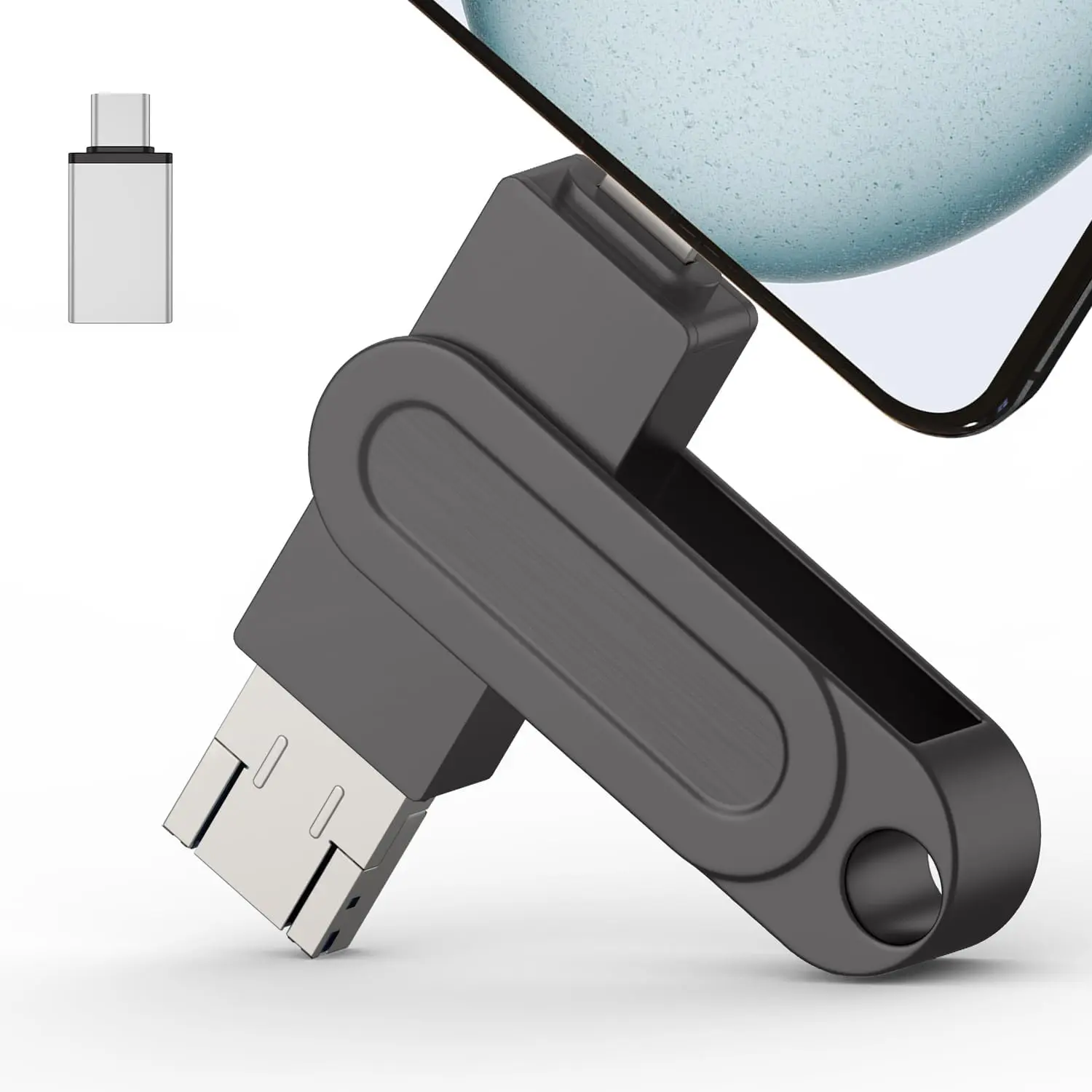 512GB  Photo Stick for Phone Flash Drive,4in1 Memory Stick for Photos and Videos USB Stick External Storage Compatible for /iPad/Android/PC