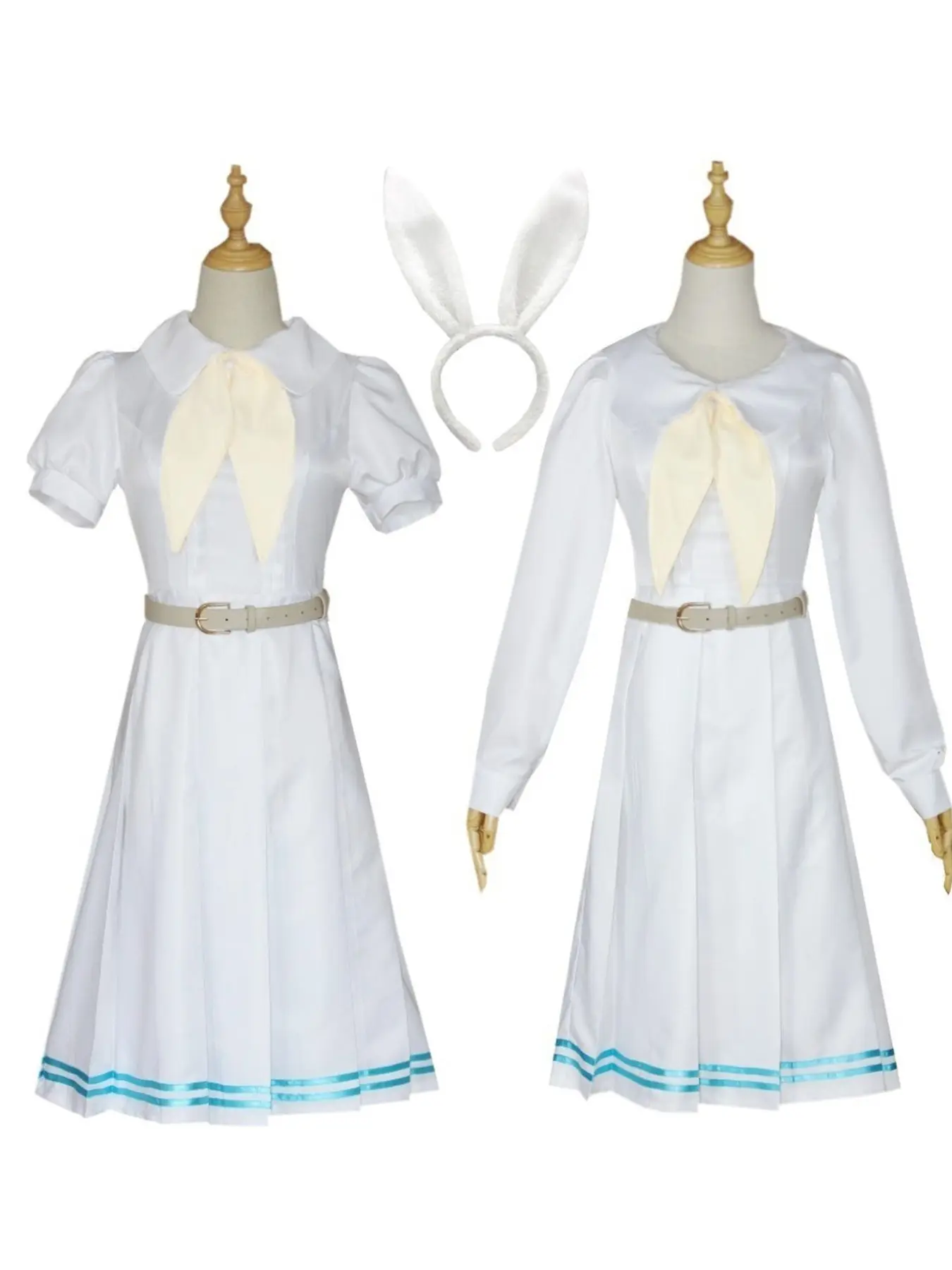 Anime Animal Crazy Adventure Cosplay Sailor Uniform, Rexy C-Os Costume, Japanese Rabbit Short Sleeve Long Sleeve, Halloween Christmas Party Set Clothes
