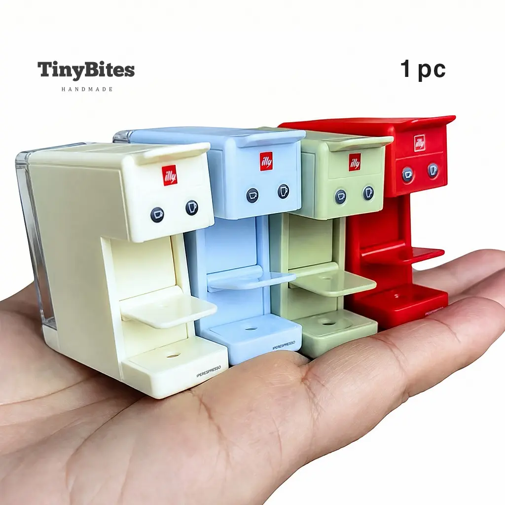 Miniature Capsule Coffee Machine Model, Realistic Mini Kitchen Appliance Toy, 1:6 Scale Dollhouse Model, Perfect for Collectors and Enthusiasts