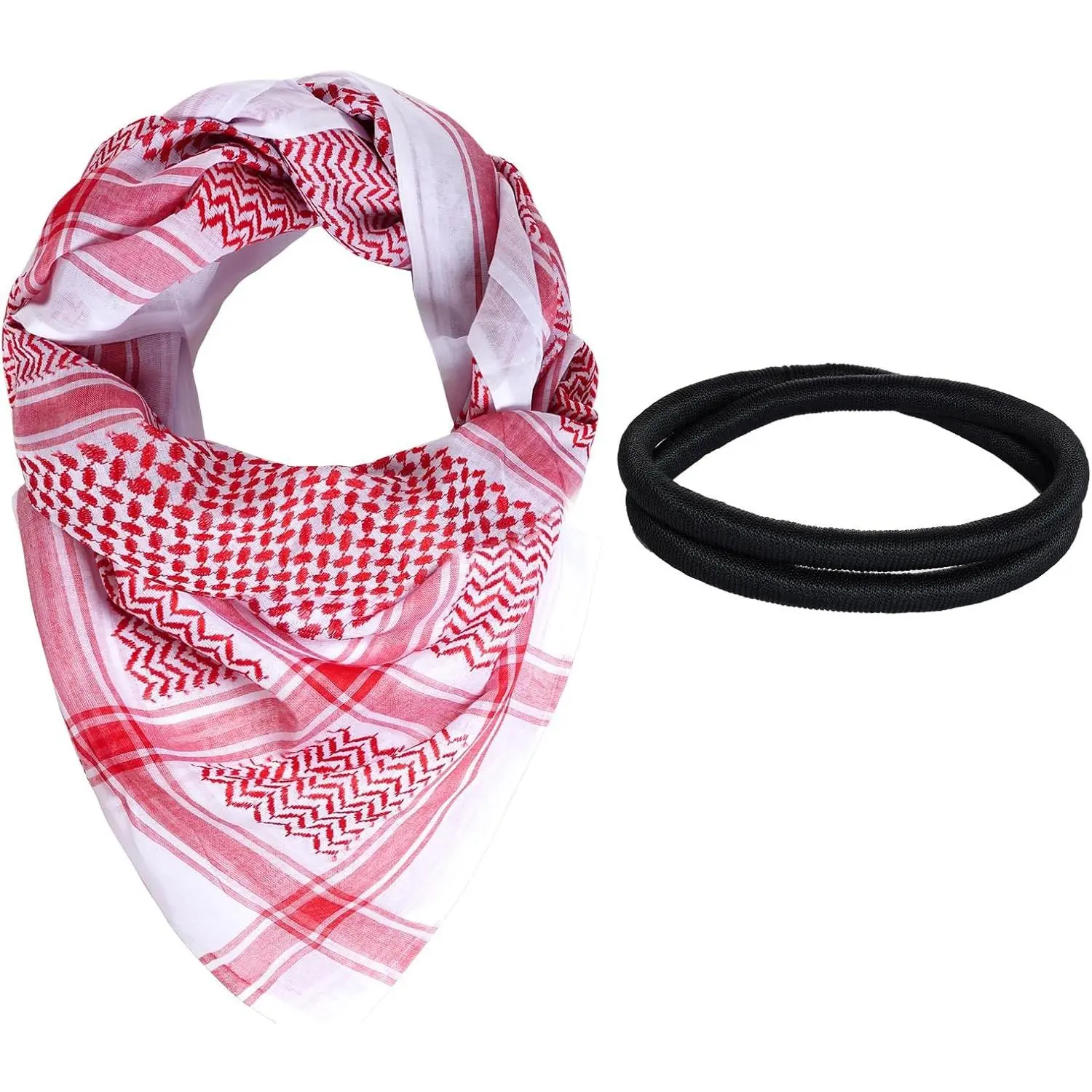 Tactical Desert Shemagh Keffiyeh Head Scarf, Arabic Turban Neck Wrap Headwear for Men Women(Gift)