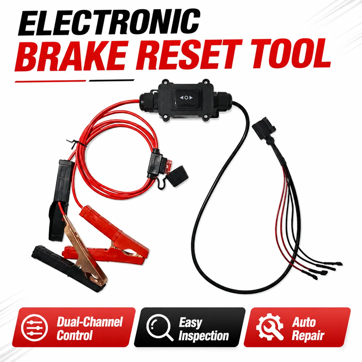 Professional EPB Emergency Release Tool for Vehicle Maintenance, Electronic Brake Reset Device with Forward/Reverse Control, Smart Protection System for Auto Repair