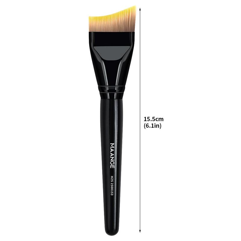 MAANGE 1pc Professional Crescent Shape Foundation Brush/Face Mask Brush, Versatile Makeup Tool for Flawless Application, Ideal for Creams and Liquids, Makeup Accessories Gifts for Friends