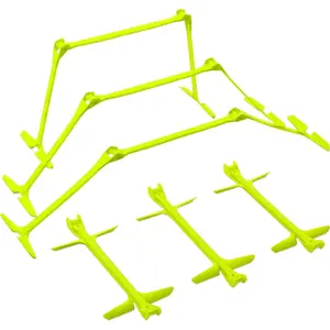 Quick-Click Adjustable Speed Hurdles, All-in-One Agility &  Training Hurdles|, Portable & Durable