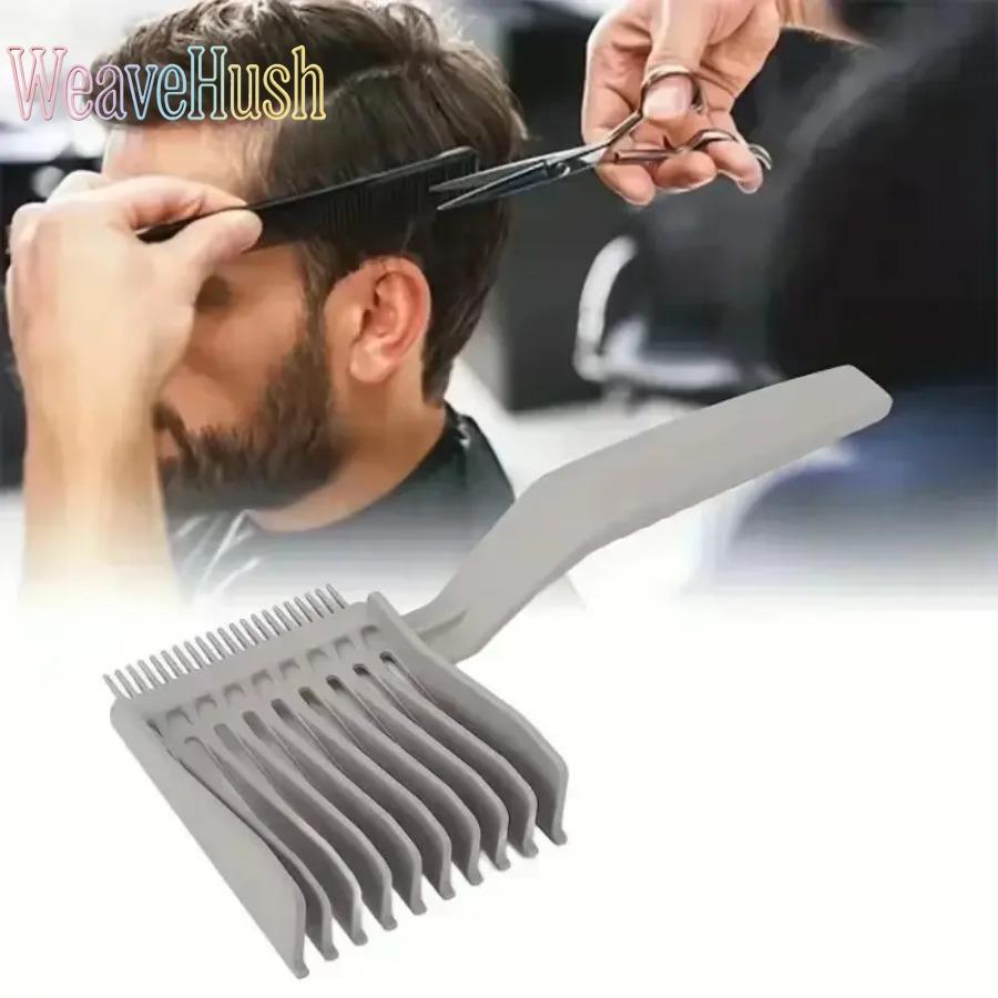 2026 Professional 3Pcs Men’s Gradient Hairstyle Comb Set, Barber Hair Cutting & Styling Tools with Flat Top Guide Comb, Haircut Clipper Attachment Combs for Fade, Taper & Precision Salon & Home Hair Grooming